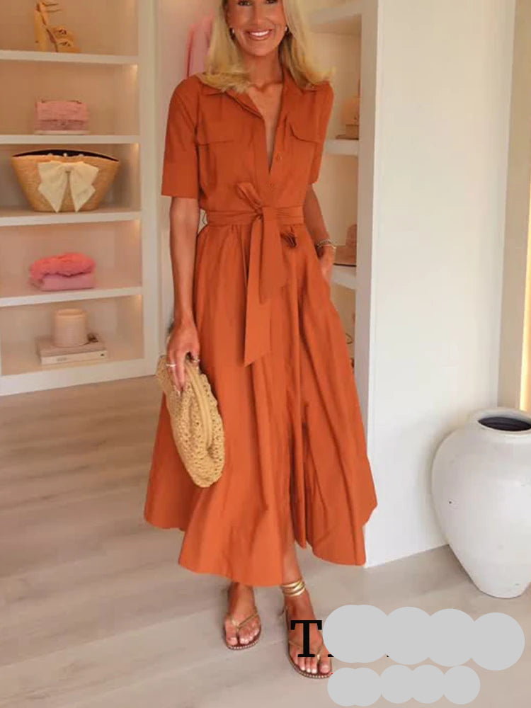 Casual Dress Orange