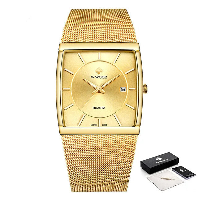 Man Watch Gold Box