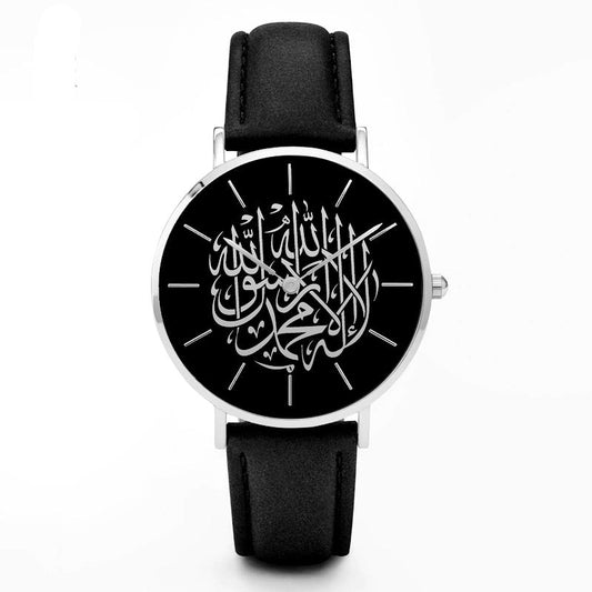 Black arabic watch
