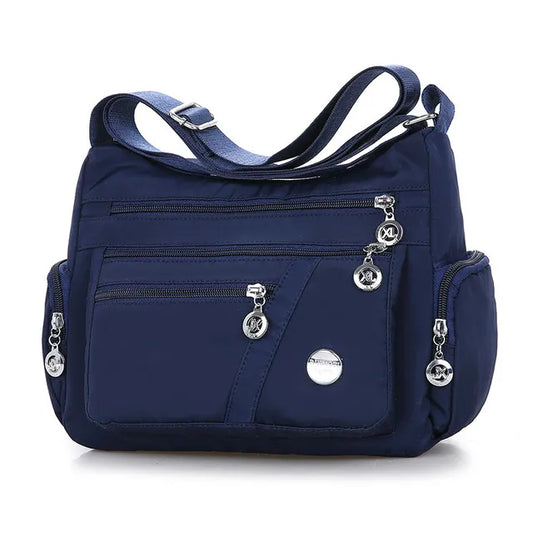 Bolso de Nailon azul para hombro
