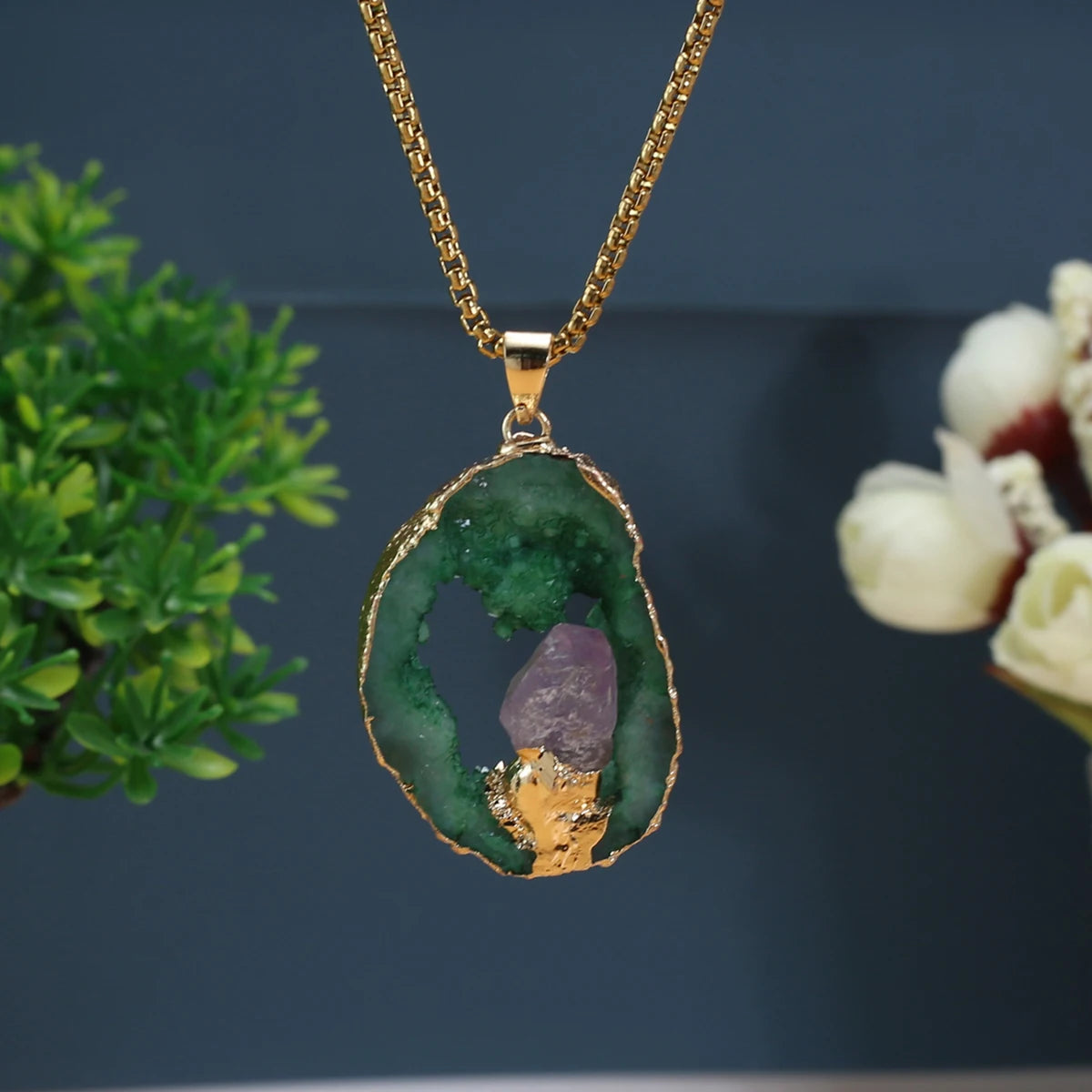 Stone Pendant Green
