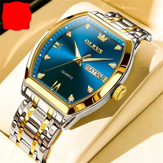 OLEVS Watch Gold Blue