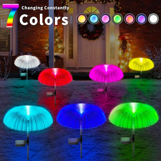 LED Lights Outdoor Waterproof Solar Power Jellyfish