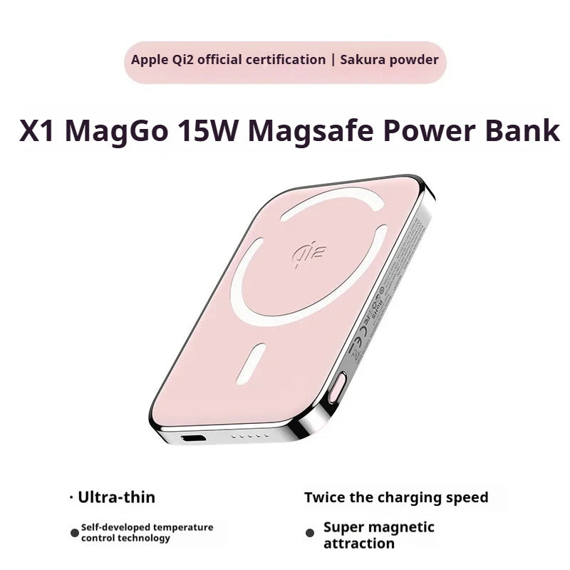 Ultra Slim Power Bank Pink