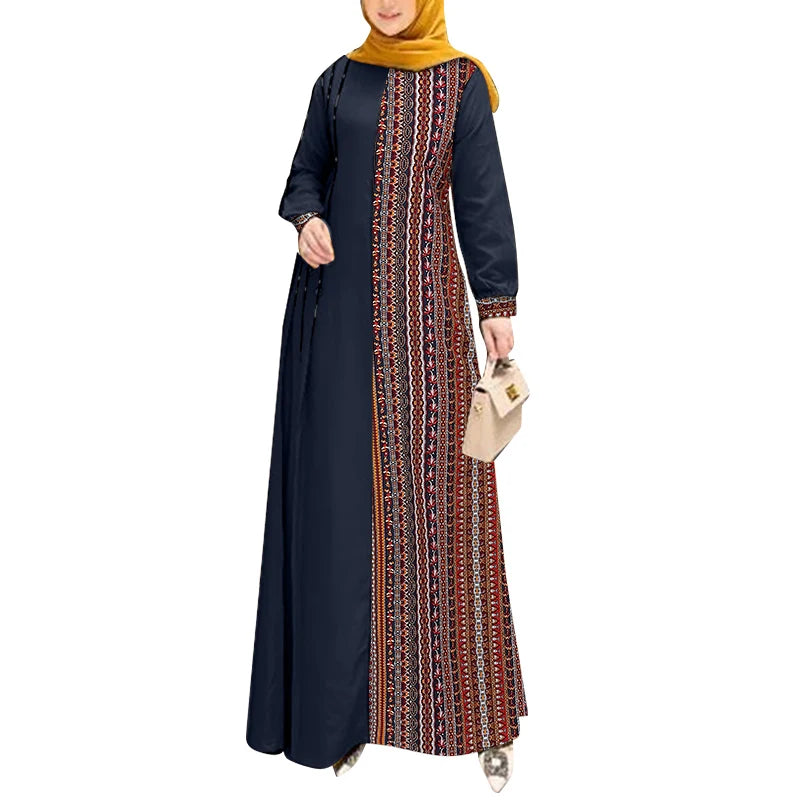 Ethnic Abaya Dark Blue