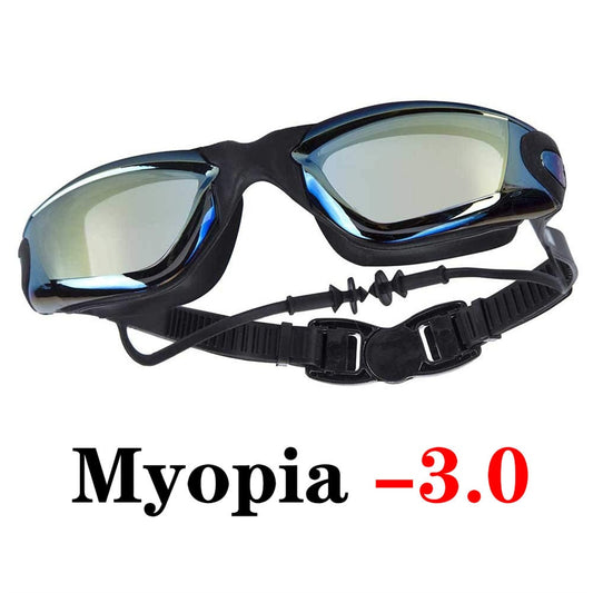 Adult Myopia Swimming Goggles Earplug