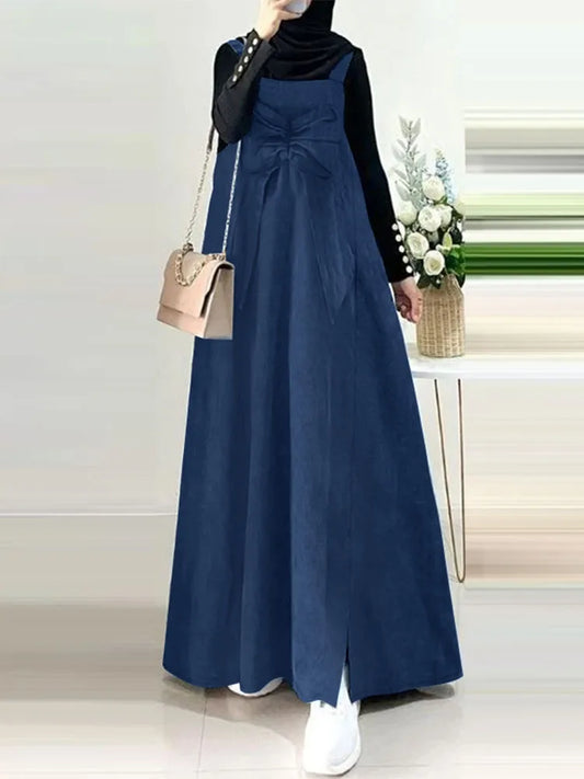 Overall Dress Dark Blue