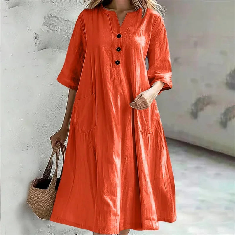 Casual Dress Orange
