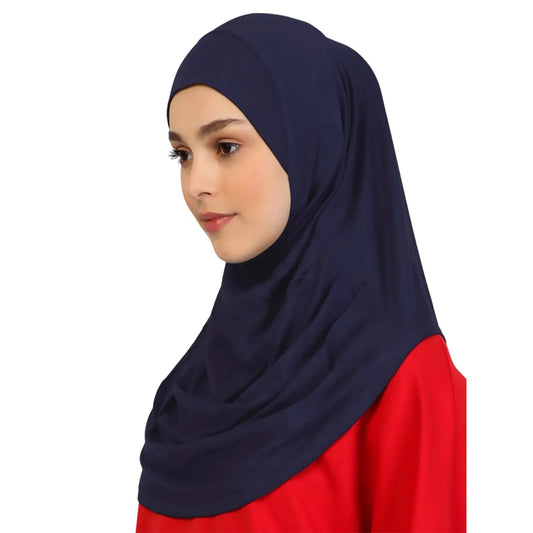 Instant Hijab Bark Blue