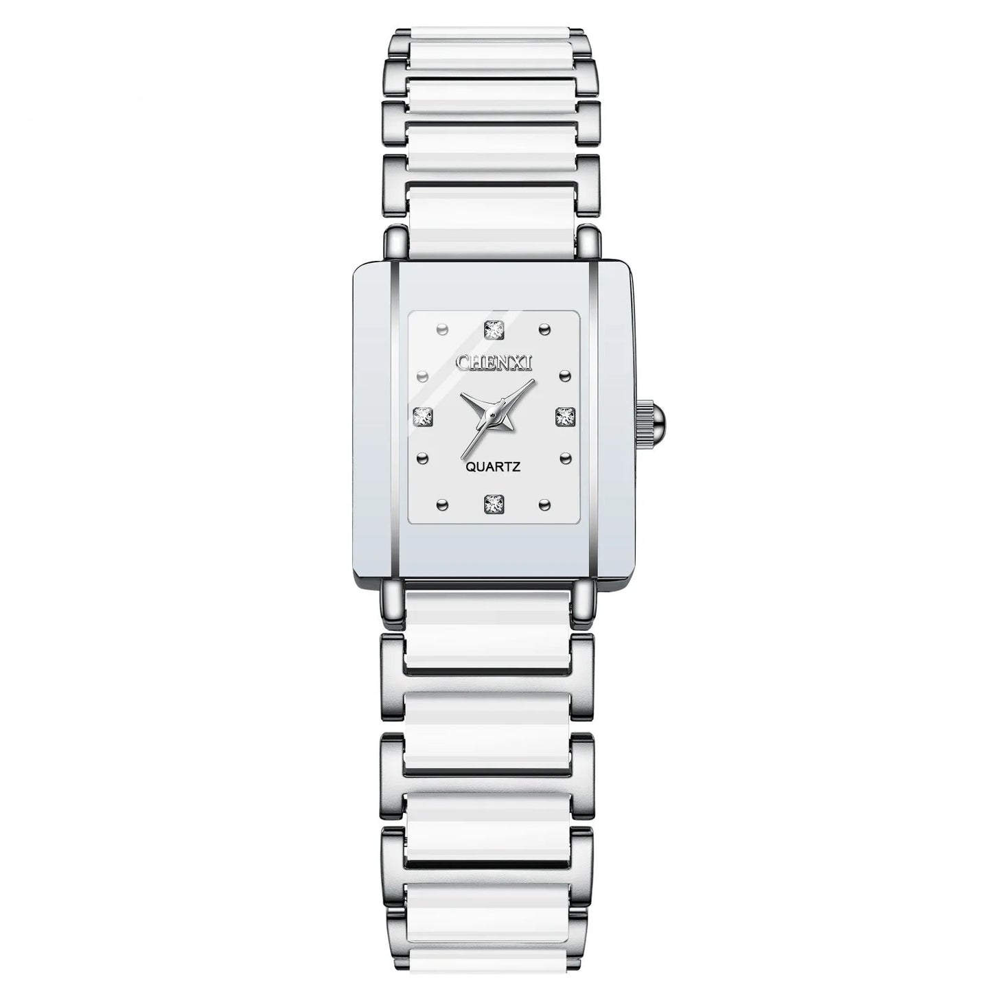 White Silver Man Watch