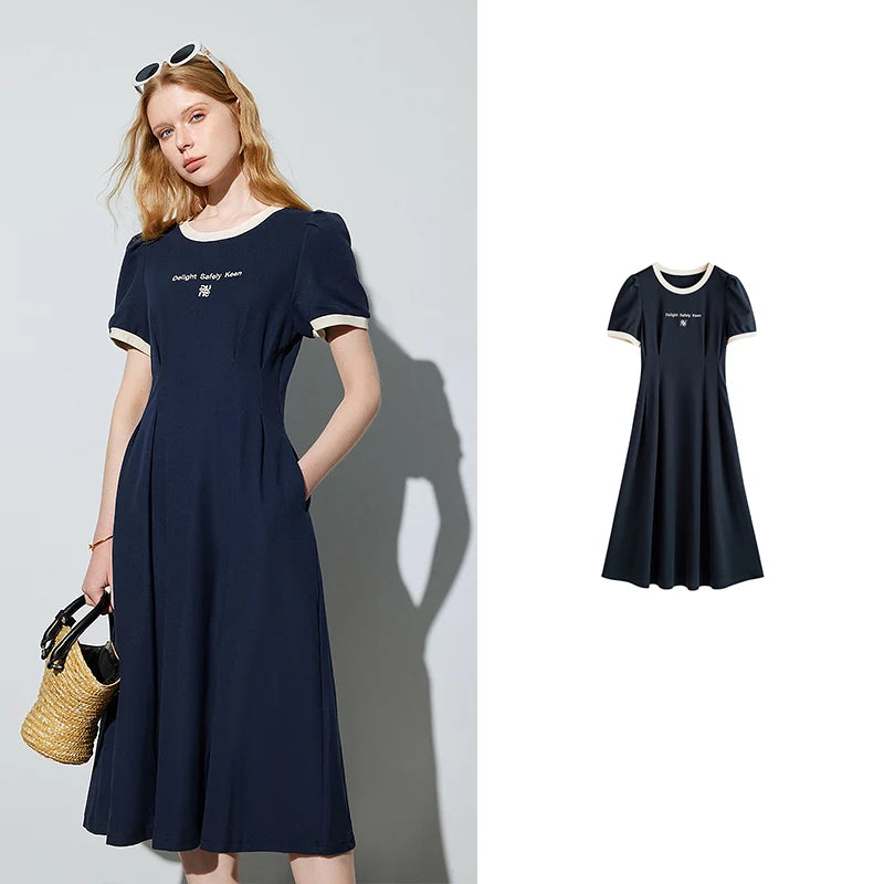Ladies Dress Navy Blue