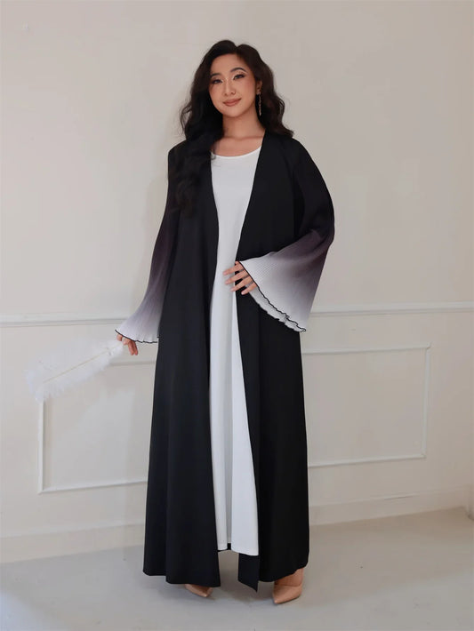 Open Abaya Black