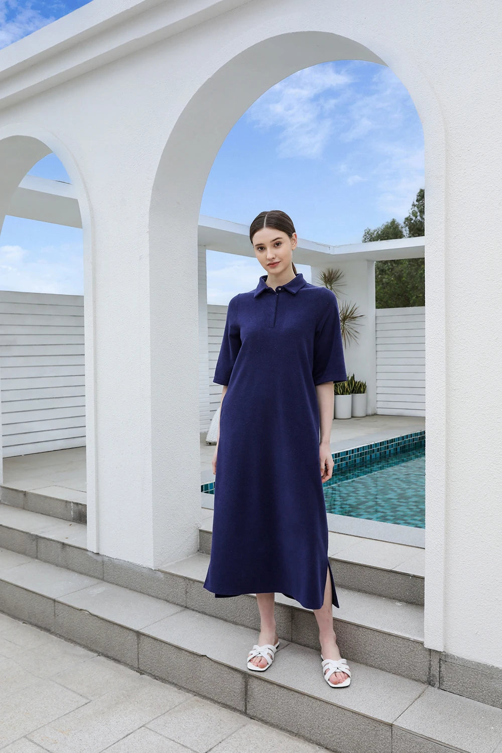 Long Dress Navy Dress