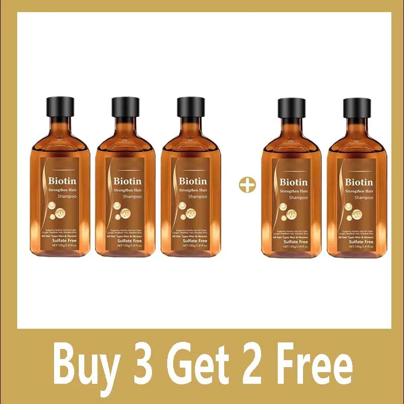 Biotina Shampoo 5pcs