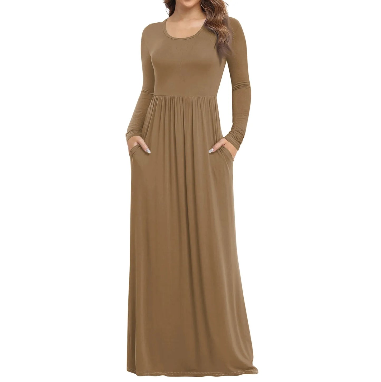 Maxi Dress Light Brown