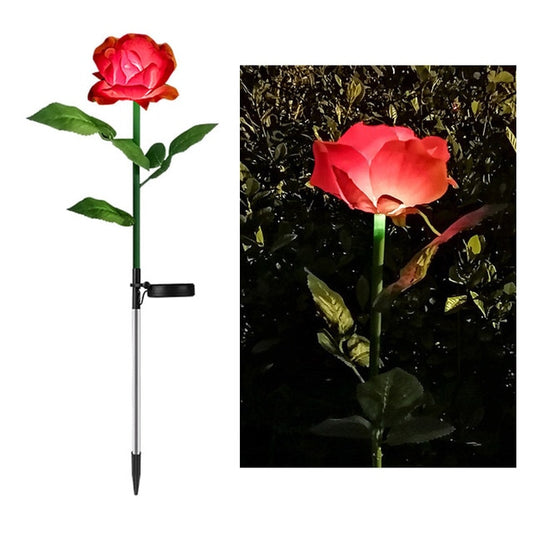 Rose Flower Solar Led Light Garden Lawn Lamps and House Decoration