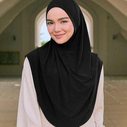 Muslim Instant Hijab Black