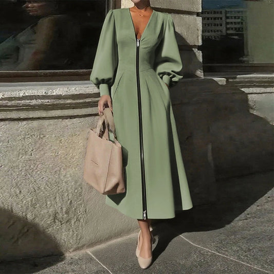 AUtumn Dress Green