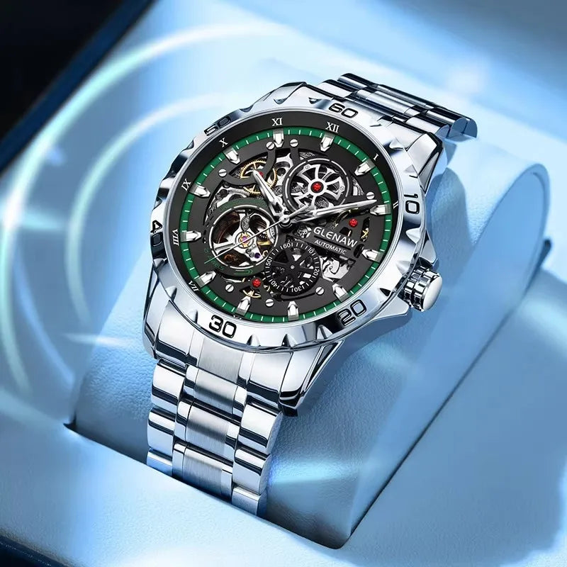 Skeleton Watch Green