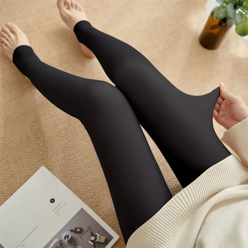 XPIT Thick Warm Leggings Women Panties Flawless Legs Warm Fleece Villi  Thickened (Color : Style C, Size : Plus velvet style220g) : :  Fashion