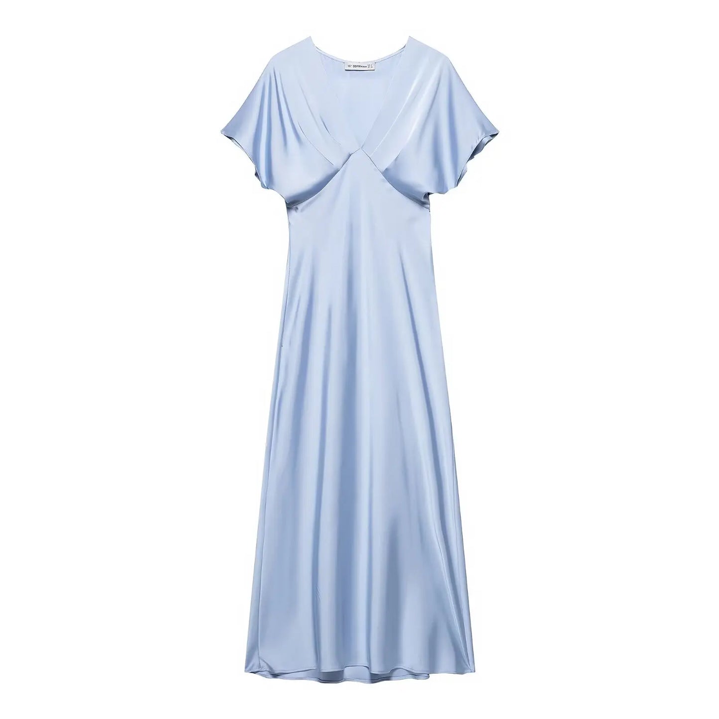 Satin Dress Blue