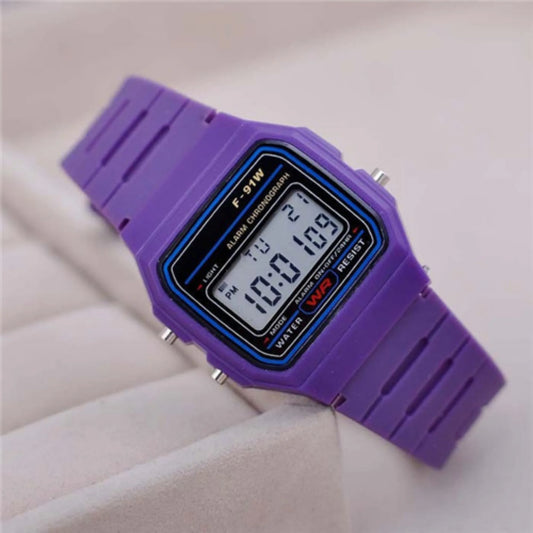Digital Watch Purple