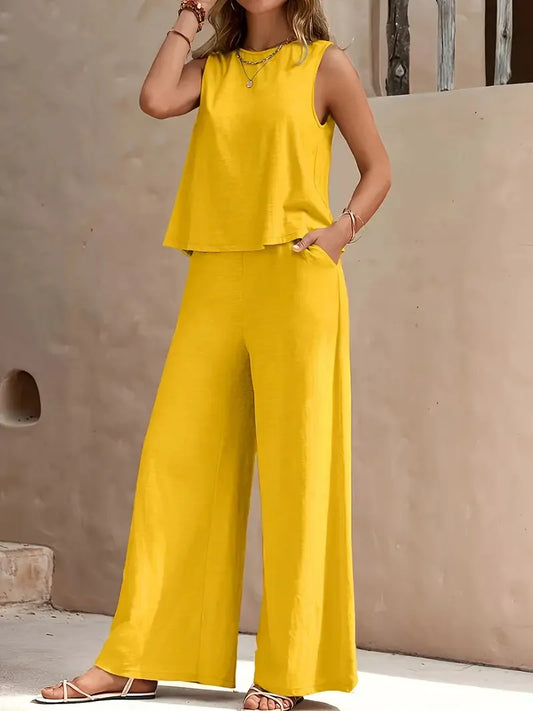Pant Suit Yellow