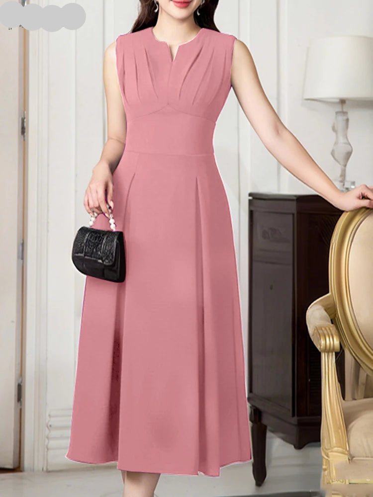 A Line Dress Pink