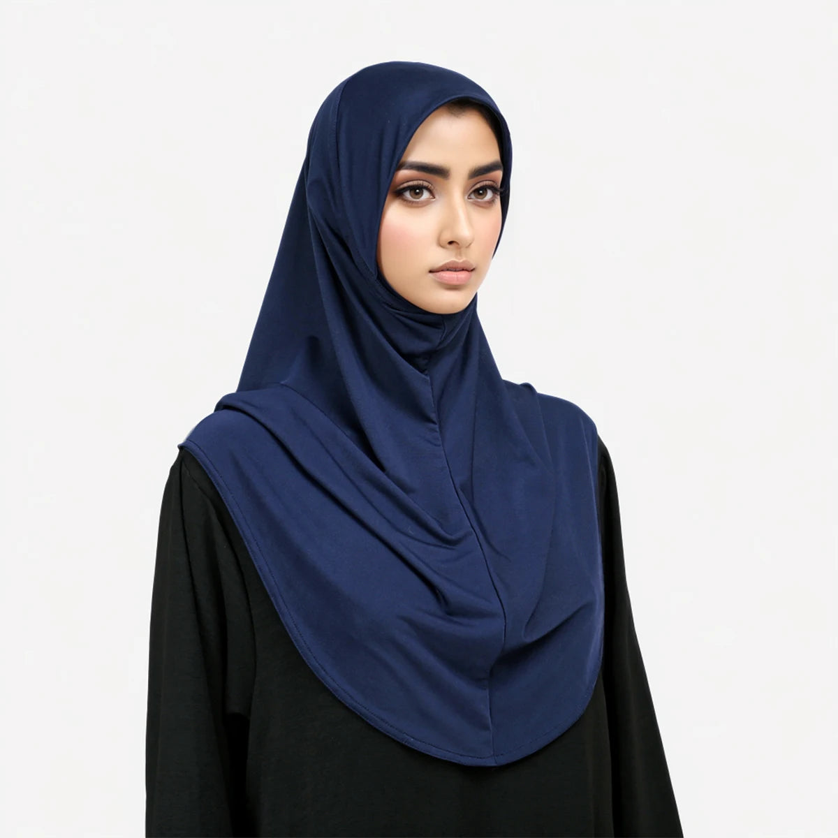 Muslim Instant Hijab Dark Blue