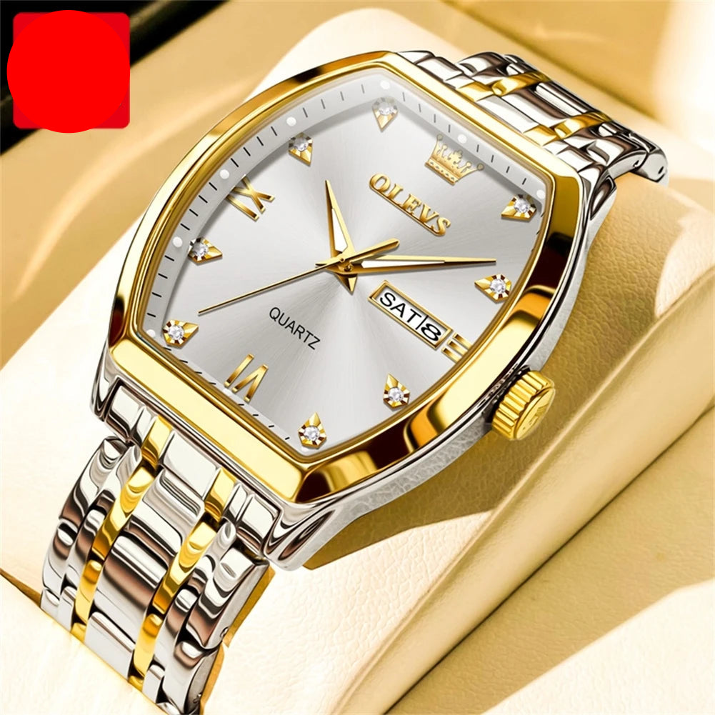 OLEVS Watch Silver White