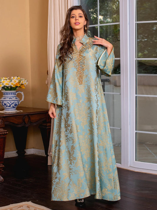 Casual Abaya Light Blue