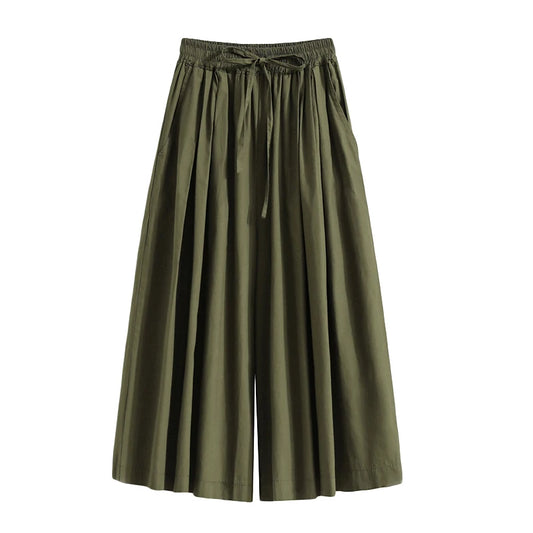 Pantalón ancho verde