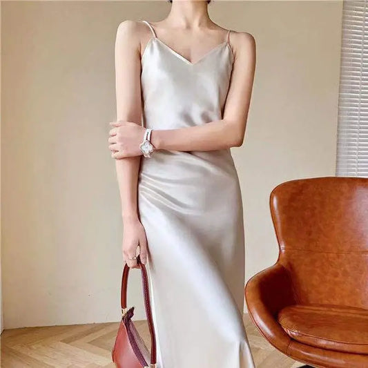 Vestido de noche Beige