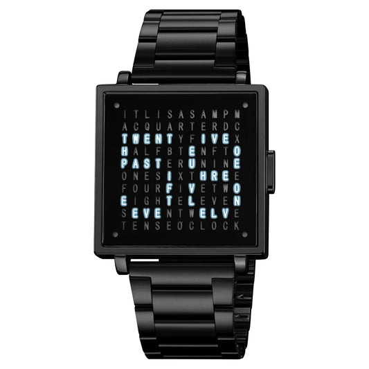 Electronic Watch Black Steel