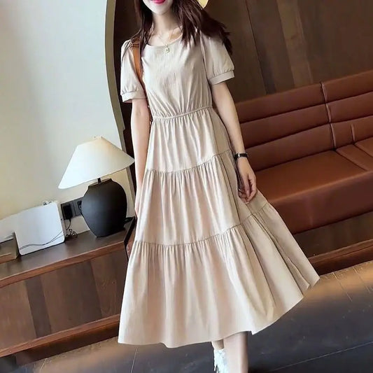 Waist Dress Apricot