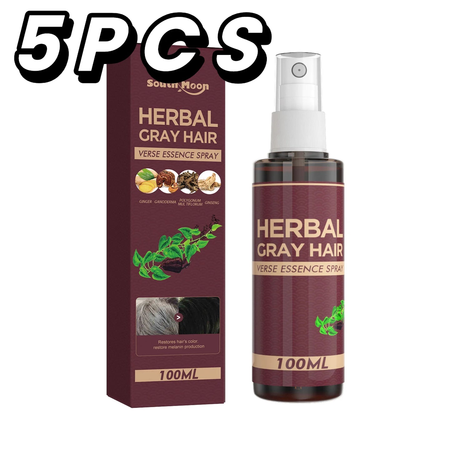 Herbal Gray Hair 5pcs