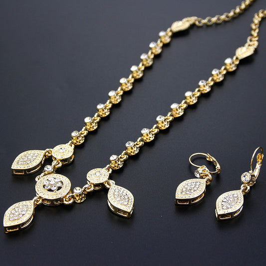 Hair Chain Necklace Dual Purpose Earring Set