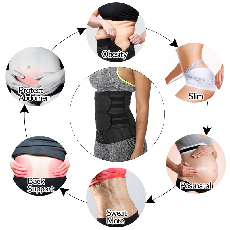 Boned Latex Waist Trainer Corsets for Women Weight Loss