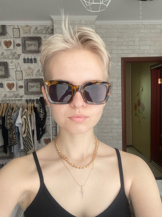 Luxury Square Sunglasses Women Brand Designer