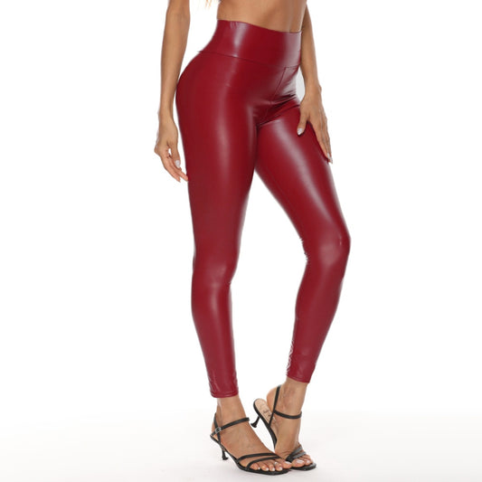 Leather Pants Leggings High Waist Women Sexy