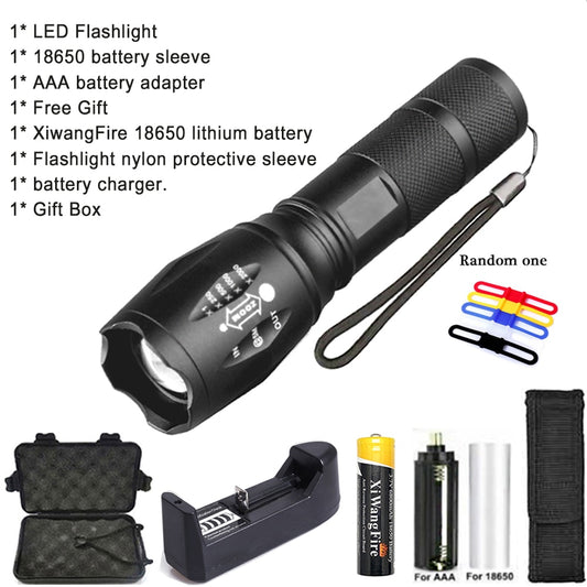 Portable Powerful LED Lamp XML-T6 Flashlight