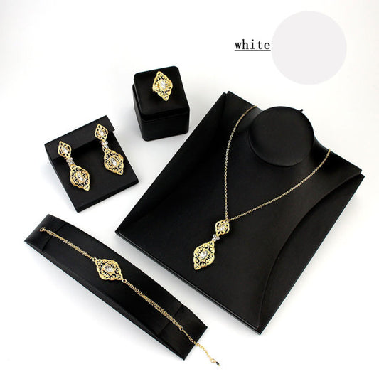 Fashion Algerian Moroccan Caftan Jewelry Set for Women Gold Color