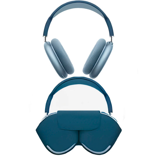Auriculares inalámbricos con funda protectora Azul