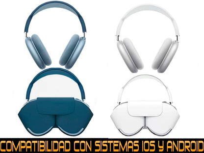 Auriculares inalámbricos con funda protectora