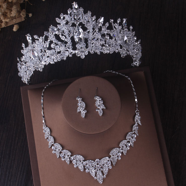 Gorgeous Silver Color Crystal Bridal Jewelry Sets