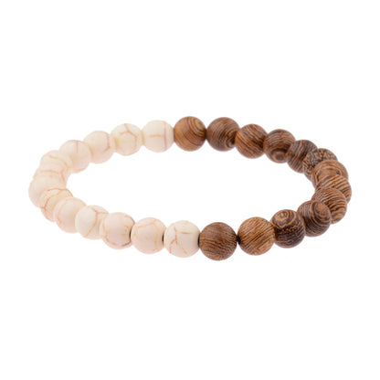 Lava Stone Men Bracelet Natural Moonstone Bead