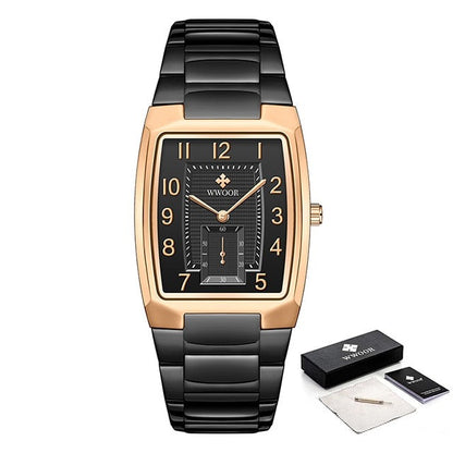 Luxury Stainless Steel Gold Mens Quartz Wrist Watches