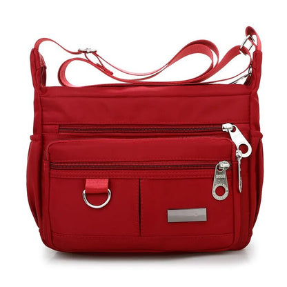 Bolsa roja de tela para mujeres