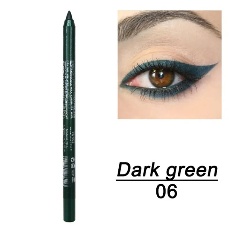 Lápiz delineador de ojos verde oscuro 06