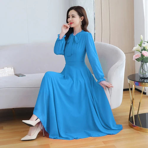 Chiffon Dress Sky Blue